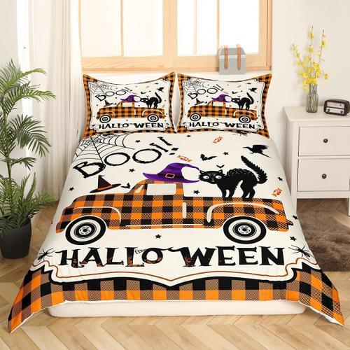 Housse De Couette Avec Taie D'oreiller Pour Halloween, Ensemble De ... on Productcaster.