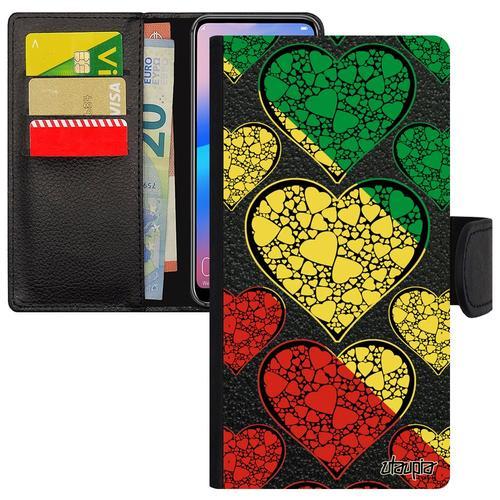 Coque Pour Iphone 15 Pro Simili Cuir Portefeuille Drapeau Congo Bra... on Productcaster.