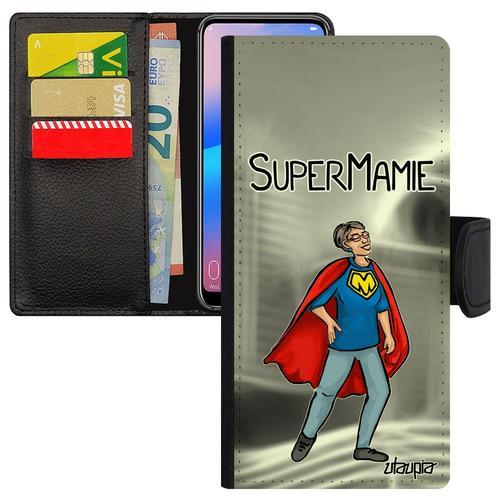 Coque Pour Iphone 15 Pro Max Portefeuille Super Mamie Telephone Ban... on Productcaster.