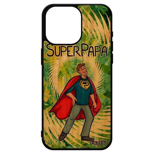 Coque En Bois Iphone 15 Pro Max Et Silicone Super Papa 256 Go Vert ... on Productcaster.