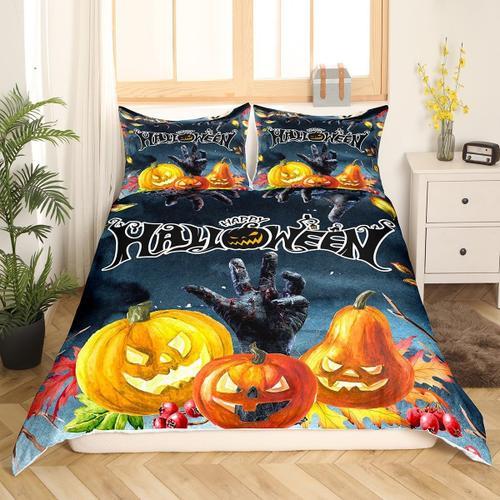 Housse De Couette En Forme De Citrouille, D¿¿Corations D'halloween,... on Productcaster.