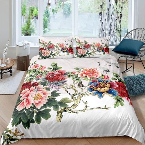 Housse De Couette ¿¿ Imprim¿¿ Floral, Ensemble De Literie ¿¿ Fleurs... on Productcaster.