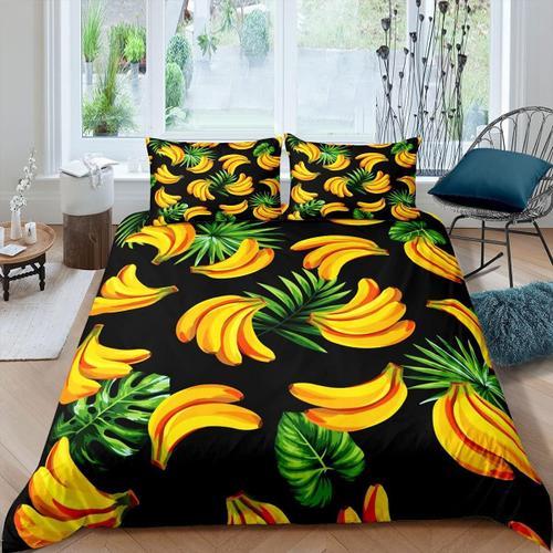 Housse De Couette Banane Tropicale, Ensemble De Literie D¿¿Coratif ... on Productcaster.