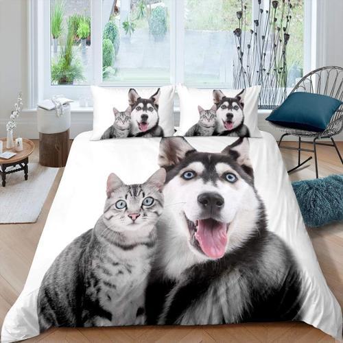 Housse De Couette Imprim¿¿E Chat Husky Civet, Housse De Couette Imp... on Productcaster.