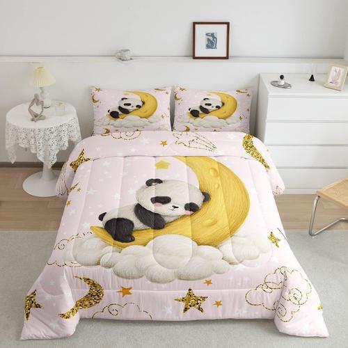 Parure De Lit Matelass¿¿E Avec Imprim¿¿ Panda, Dessin Anim¿¿ Mignon... on Productcaster.