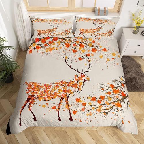 Marple Cerf Housse De Couette Filles Chic Automne Feuille Wapiti Mo... on Productcaster.