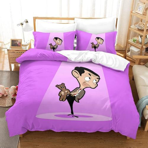 Parure De Lit Avec Housse De Couette A Motif Imprime Mr Bean, Ensem... on Productcaster.