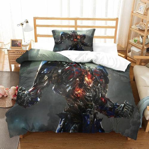 Parure De Lit Transformers, Housse De Couette En Microfibre Douce A... on Productcaster.