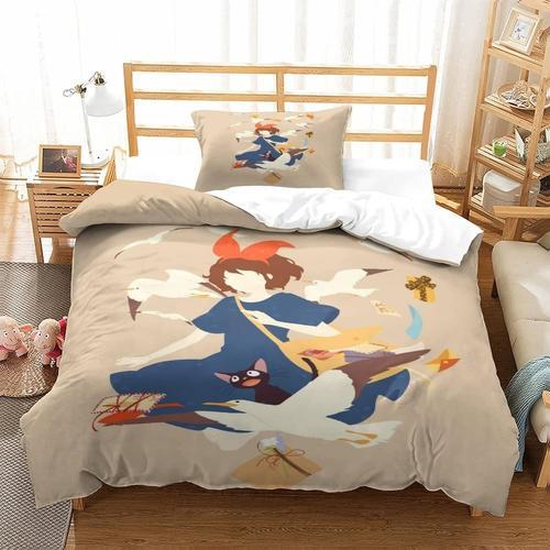 Kiki's Delivery Service Housse De Couette Imprimee Adaptee Aux Enfa... on Productcaster.