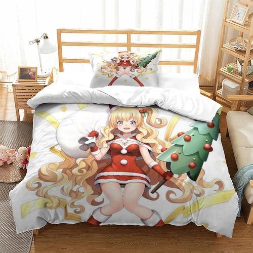 Housse De Couette De Xmas A Imprime Fin, Dessin Anime, Bonhomme De ... on Productcaster.