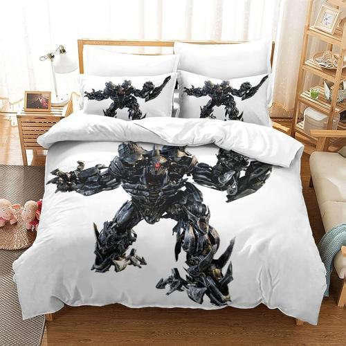 Transformers Autobot Housse De Couette 3 Pieces, Parure De Lit Impr... on Productcaster.