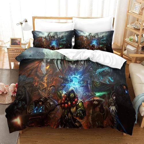 World Of Warcraft ¿C Parure De Lit 3 Pieces, Housse De Couette En M... on Productcaster.