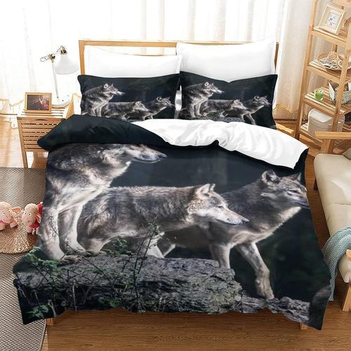 Housse De Couette Loup Adaptee Aux Enfants Et Aux Adultes, Housse D... on Productcaster.