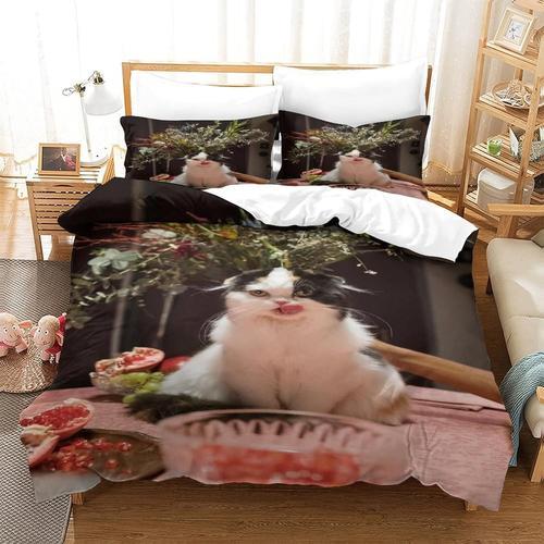 Chat 3 Pieces Housse De Couette Pour Garcons Filles Ensemble De Lit... on Productcaster.