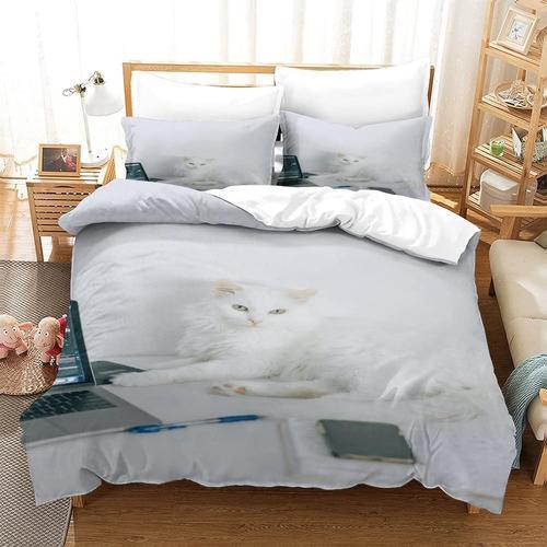 Housse De Couette Chat Adaptee Aux Enfants Et Aux Adultes, Housse D... on Productcaster.