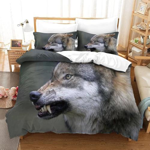 Housse De Couette Loup Adaptee Aux Enfants Et Aux Adultes, Housse D... on Productcaster.