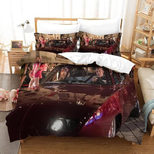 Housse De Couette Imprimee Fast & Furious, Pour Enfants Et Adultes,... on Productcaster.