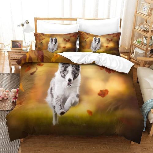 Collie Housse De Couette Animal Ensemble De Literie Facile D'entret... on Productcaster.