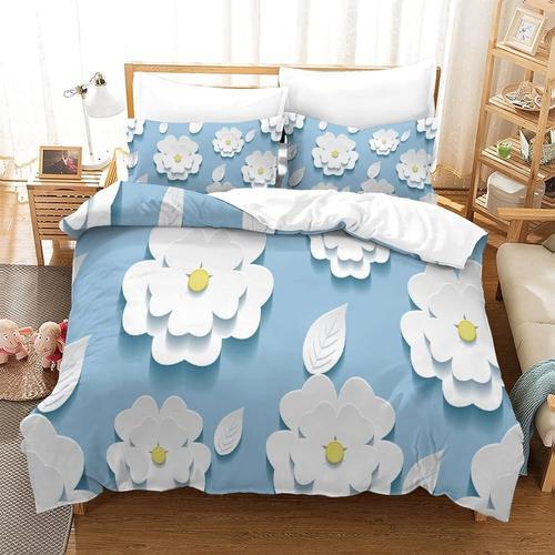 Housse De Couette, Housse De Couette Imprimee A Motif Floral 3d Ave... on Productcaster.