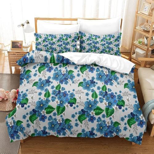 Housse De Couette Ensemble De Literie Imprime A Motif Floral 3 Piec... on Productcaster.