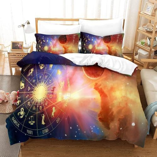 Housse De Couette Douze Constellations Parure De Lit Pour Garcons F... on Productcaster.