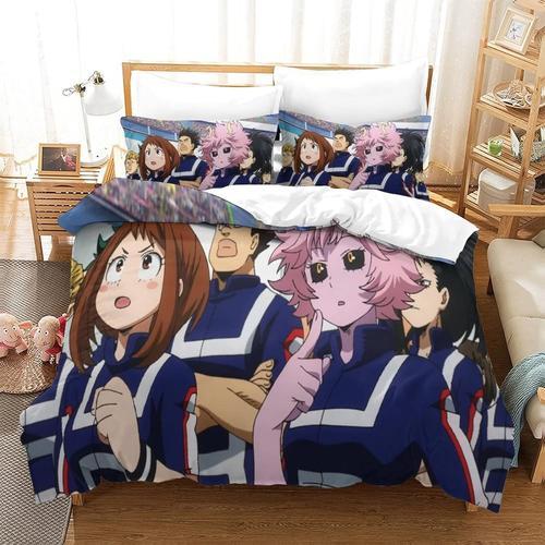 Hero Academia Housse De Couette Avec Fermeture A Glissiere, Ensembl... on Productcaster.