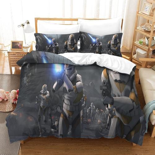 Star Wars Parure De Lit 3 Pieces Avec Housse De Couette Douce, Faci... on Productcaster.