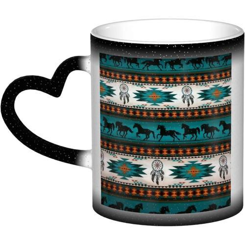 Tasse A Changement De Couleur, Tasse A Cafe En Ceramique Cheval, Ta... on Productcaster.