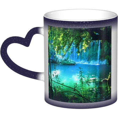 Tasse A Cafe Imprimee A L'eau En Cascade, Tasses A Couleurs Changea... on Productcaster.