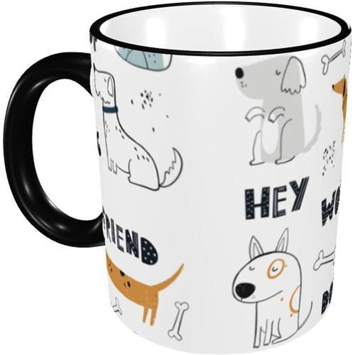 Tasses A Cafe En Ceramique Os Mignon Chiens Ami Conception Paquet C... on Productcaster.