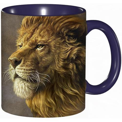 Tasse A Cafe Imprimee Lion | Tasse Coloree Pour Le Bureau | La Mais... on Productcaster.