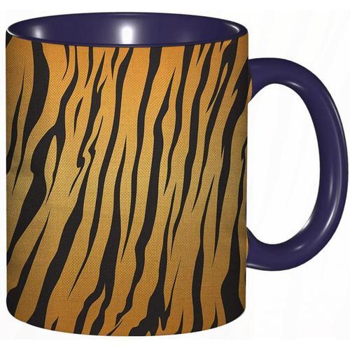 Tasse A Cafe Fourrure De Tigre Safari Rayures Jungle Jaune Orange N... on Productcaster.