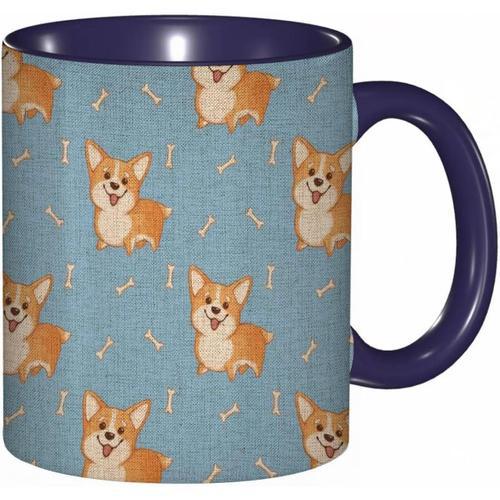 Tasse A Cafe Imprimee Corgi Mignonne | Tasse Coloree Pour Le Bureau... on Productcaster.