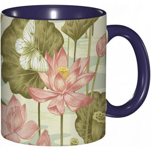 Tasse A Cafe Tiges De Bourgeons De Fleurs De Lotus Vintage Exotique... on Productcaster.