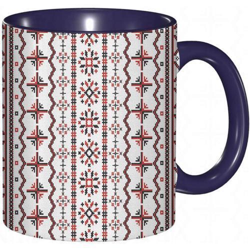 Tasse A Cafe Motif Roumain Classique D'europe De L'est Avec Des Flo... on Productcaster.