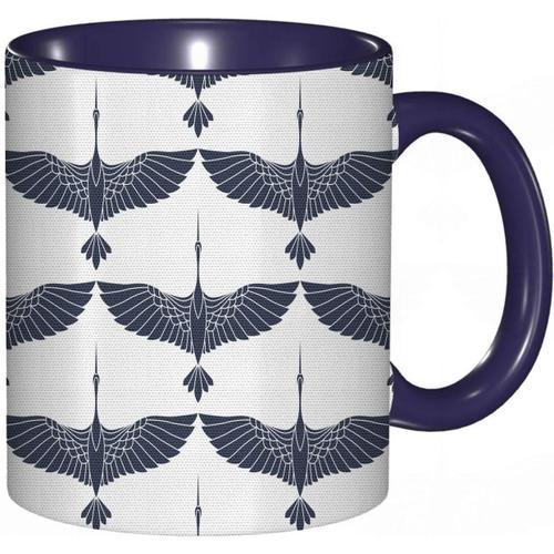 Tasse A Cafe Motif Simpliste Avec De Celebres Grues Volantes Japona... on Productcaster.