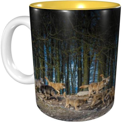 Tasses A Cafe Wolf Tasse En Ceramique De 11 Oz Pour Le Bureau Et La... on Productcaster.