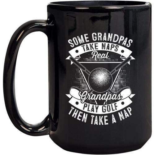 Tasse A Cafe Et A The En Ceramique, 11oz, Grand-Pere Joue Au Golf, ... on Productcaster.