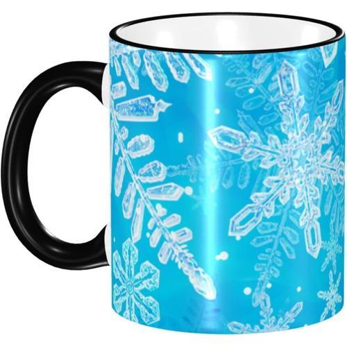 Tasse En Ceramique De 330ml, Tasse De Xmas Avec Flocons De Neige Et... on Productcaster.