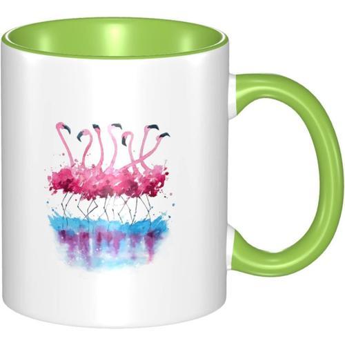 Tasse En Ceramique - Peinture A L'aquarelle - Tasse Flamant Rose - ... on Productcaster.