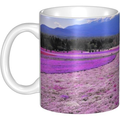 Tasse En Ceramique - Tasse A Fleurs Du Mont Fuji - Larges Tasses A ... on Productcaster.