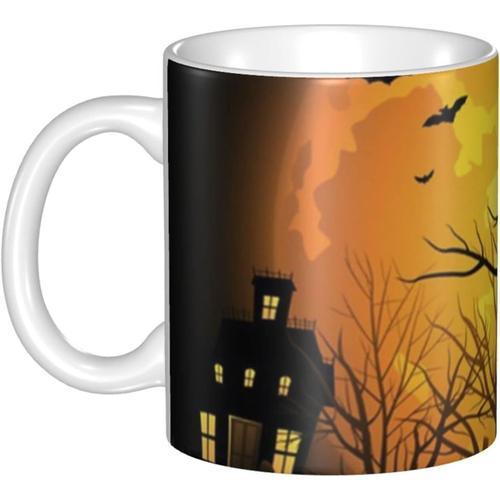 Tasse En Ceramique - Tasse De Citrouille D'halloween - Larges Tasse... on Productcaster.