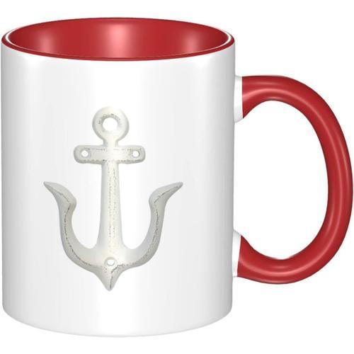 Tasse A Cafe De Couleur Amusante - Tasses A Ancre Nautique Blanche ... on Productcaster.