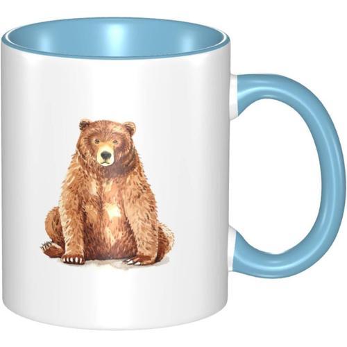 Tasse A Cafe De Couleur Amusante - Tasses A Ours Brun - Larges Tass... on Productcaster.