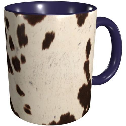 Tasses A Cafe En Ceramique - Tasse A Cafe Imprimee En Peau De Vache... on Productcaster.