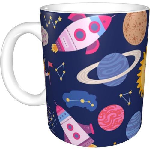 Tasse Amusante A Motif Spatial En Ceramique - 11 Oz - Cadeau D'anni... on Productcaster.