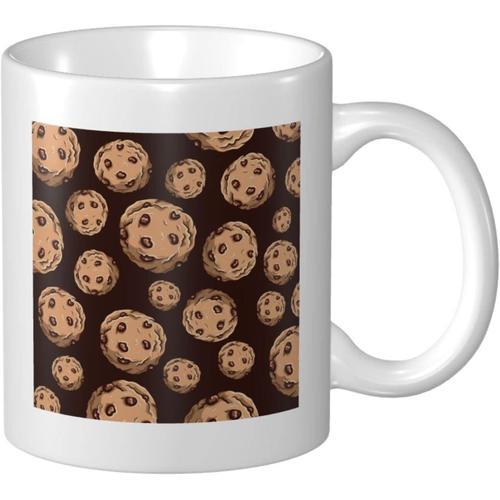 Image Sans Couture De Biscuits Aux Pepites De Chocolat Tasse A Cafe... on Productcaster.