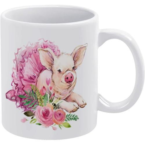 Tasse A Cafe En Forme De Cochon Mignon Tasse En Ceramique Avec Anim... on Productcaster.