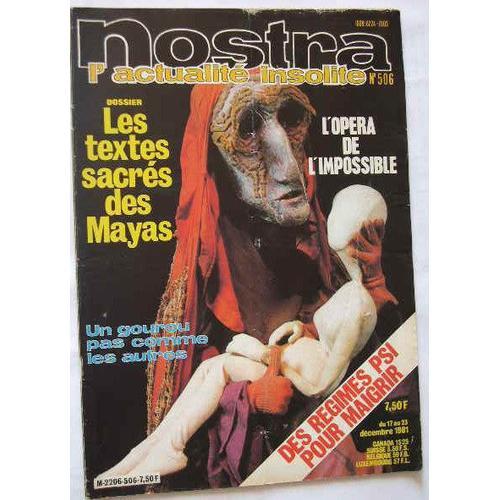 Nostra N° 506 : Les Textes Sacrés Des Mayas on Productcaster.