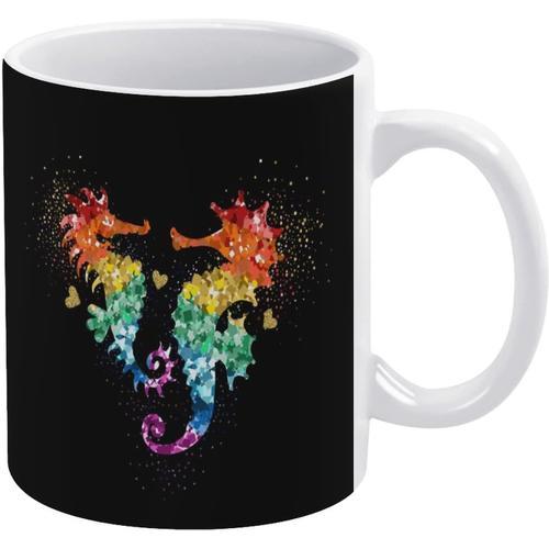 Tasse A Cafe Scintillante Aux Couleurs Arc-En-Ciel Et Or, Belle Tas... on Productcaster.